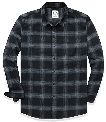 Dubinik® Flanellhemd Herren Kariert Baumwolle Kuscheliges Freizeithemden Herren Flanellhemd Langarm Mit Tasche