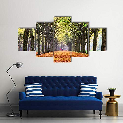 Leinwanddrucke fertig zum Aufhängen Herbstwald in Amsterdam Leinwandbilder Leinwand Drucke Wohnzimmer Wanddekoration Kunstwerk Dekoration