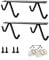 YYAOGAGNG 2 Pack x 4 Hook Coffee Cup Hangers Tea Cup Organizer & Drying Rack for Mugs Coffee Cups Beer Mug & Kitchen Utensils Display Under Cabinet Hanging Rack
