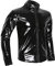 TiaoBug Herren Langarmshirt schwarz Wetlook Kunstleder Jacke Hemd T-Shirt Slim Fit Männer Glanz Tops mit Stehkragen und Reißverschluss Party Clubwear M-XXL Schwarz 1 4XL