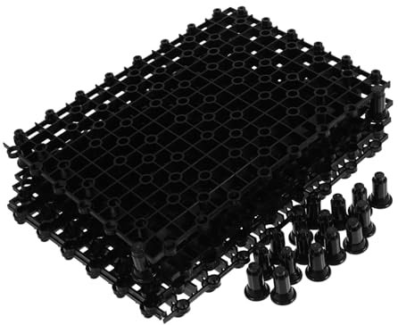 POPETPOP Krallenablage Platte Trennwand Trennwand Tankwannen mit Stützboden Isolationsfunktion Mischfilter - Gitter Multi- Nagelschwarz Aquarium Schwarz Multifunktion Kunststoff Zucht Z