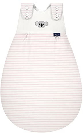 Dein Kinderland Alvi Außensack Baby Mäxchen organic cotton im SET mit Babylöffel | Babyschlafsack | Ganzjahresschlafsack | Bio-Baumwolle | Organic Cotton | anschmiegsam (ringlets koala rose, 68-74)