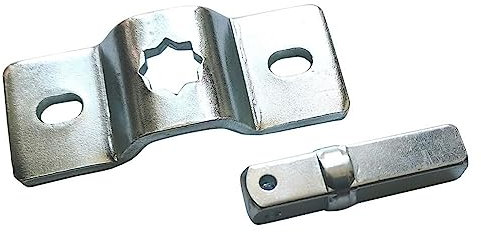 1PEZZO SUPPORTO FISSAGGIO PER MOTORE TAPPARELLE completo di perno quadro