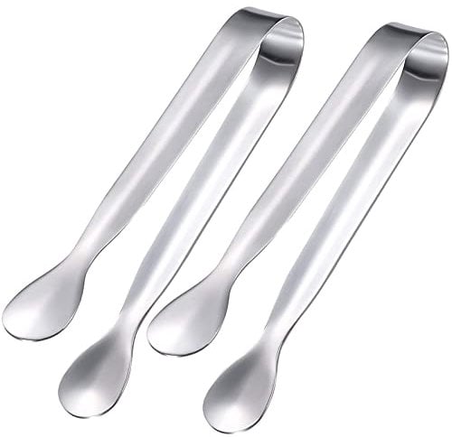 2 Pièces Pince a Sucre,Pince a Bonbon,Pince a Glacon,Pince Bonbon Candy Bar,pour Bonbon,Biscuit,Glaçons,Café,Buffet,en Acier Inoxydable,Argent (11cm)