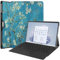 For Surface Pro 9 (2022) 13 Inch Case, Tablet Case For Microsoft Surface Pro 9 13 Inch Trifold Stand Cover with Pencil Holder, Auto Sleep/Wake, Soft PU Leather Protective Cover, Blossom