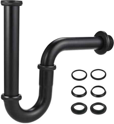 Cieex Universal Siphon Waschbecken (UUniversal Tauchrohr 2 für Siphon)