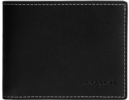 Coach Herren Slim Billfold Schwarz Einheitsgröße, Schwarz, Einheitsgröße, Slim Billfold