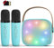 voijump Macchina per karaoke con 2 microfoni per karaoke, mini macchina per karaoke per bambini e adulti, altoparlante musicale Bluetooth, giocattolo regalo per ragazze per 3-12 anni