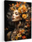 MuchoWow© Impression sur Toile Photo Peinture 50x70 cm Tableau Decoration Murale Chambre Salon Maison Deco Cuisine Femme - Portrait - Fleurs - Coloré
