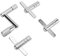 Drum Tuning Key Kit Premium Z Type T Type Universal Drum für Drum Set Marching Drum Percussion Silber