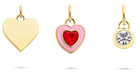 Tamaris Damen Charms Anhänger TJ-0690-P-03 aus Edelstahl in IP Gold mit Zirkoniasteinen