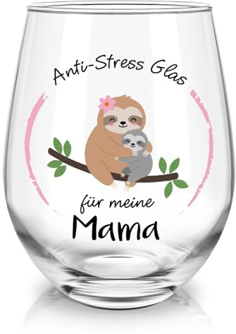 Joymaking Weinglas Geschenk für mama, mama Muttertagsgeschenk Weihnachten, Mamas Letzter Nerv Glas 17oz