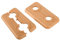 Sanitop-Wingenroth Doppel-Klapprosette für Heizungsrohre | 15 mm oder Typ 1/4 '' | 2er-Set | Rosette | Abdeckung für Heizungsrohre | Buche | 19451 8