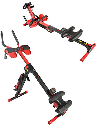Multifunktion Fitnessgerät 3-in-1 Rudergerät Tube AB Rumpf Bauchmuskel-Trainer faltbar