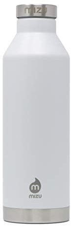 Mizu Life V8 Trinkflasche, Enduro White, 800ml