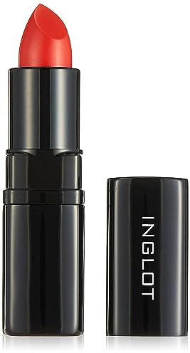 Inglot LipSatin Lipstick - Creamy lipstick with a satin finish | Moisturising lipstick with intense colour | Long-lasting | Intense colour | 4.5 g | 302