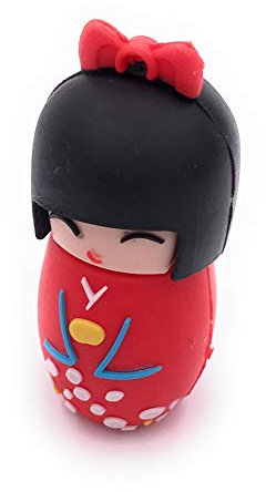 H-Customs Geisha Puppe Rot USB Stick 64 GB USB 2.0