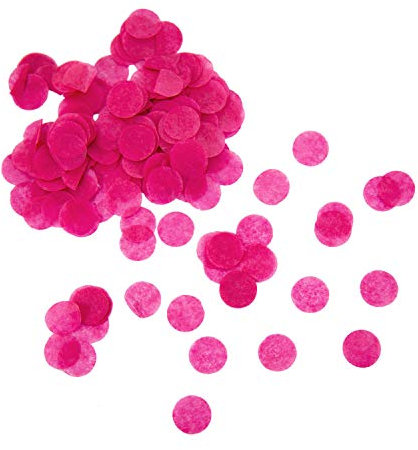 Oblique Unique® Papier Konfetti Tisch Streu Deko für Geburtstag Party Hochzeit Feier JGA Junggesellinnenabschied Einschulung Baby Shower Pink