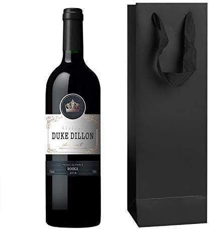 IPENNY 10 Stück Flaschentüten für 1 Flasche Geschenktüten für Wein mit Henkel 11 * 9 * 35 CM Kraftpapier Weintragetüten Flaschenbeutel Papierbeutel Papiertüten