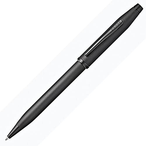 Cross Century II Kugelschreiber (Strichstäke M, Schreibfarbe: schwarz, inkl. Premium Geschenkbox) schwarz strukturiert