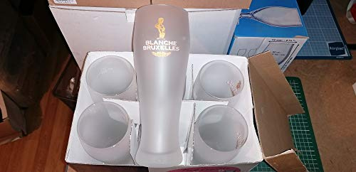 6 weiße Gläser, 50 cl