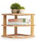 Bamboo 3 Tier Corner Shelf | Kitchen Cupboard Storage Organiser | Stacking Shelf | Worktop Tidy | Plate Rack | Space Saving Unit | Mini Shelf | M&W