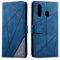 SONWO Hülle für Samsung Galaxy A20 / Galaxy A30, Premium Leder PU Handyhülle Flip Case Wallet Silikon Bumper Schutzhülle Klapphülle für Galaxy A20 / Galaxy A30, Blau
