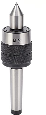 Mitlaufende Körnerspitze für Drehbank, 60 Grad MT2 Live Center Drehmaschine, Zentrierspitze Reitstock Rotary Fräszentrum, für Machine Taper CNC Drehmaschine Werkzeug 0.005mm Präzisions Stahl
