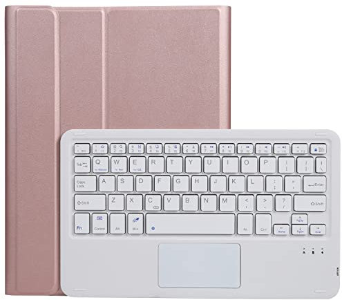 ZOMUN Funda para teclado Bluetooth con Trackpad para Samsung Galaxy Tab A 10.1 2016 (sin versión S-Pen) [Modelo: SM-T580/SM-T585], teclado inalámbrico con funda protectora y alfombrilla de ratón