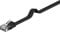 PremiumCord Flaches Netzwerkkabel, Ethernet, LAN & Patch Kabel Cat6, UTP, Schnell flexibel & Robust RJ45 Kabel 1Gbit/S, AWG30/7, Kupferkabel 100% Cu, Schwarz, 10m