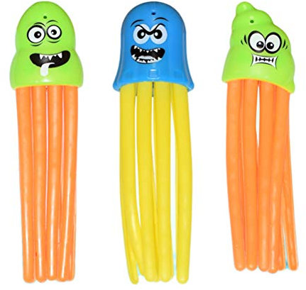 Wination Octopus-Tauchspielzeug für Kinder, Unterwasser Schwimmbad Spielzeug Octopus, Stringy Octopus Tintenfisch Wasserspielzeug, Octopus-Badespielzeug Tauchtintenfische, Schwimmen lernen