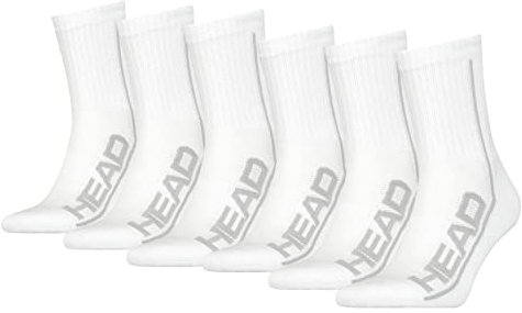 HEAD Herren Performance Short Crew 6p Ecom, Weiß, 39-42