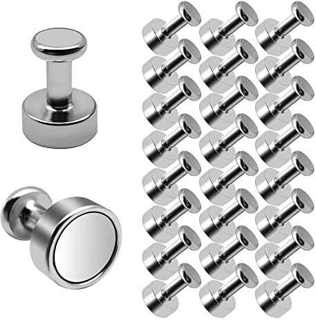 Magnete Stark Magnete für Magnettafel 24 Stück Starke Kühlschrank Magneten für Whiteboard Pinnwand Tafelmagnete