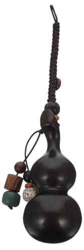 Besportble Sandelholz Gourd SchlüSselanhäNger Kreativer KüRbis AnhäNger FüR Tasche Auto Rucksack Dekoration Leicht Und Robust 4.72X0.98X0.98In