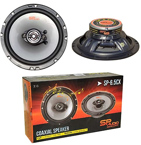 SP Audio, 2 SP AUDIO SP-6.5CX SP6.5CX altoparlanti diffusori coassiali 4 vie 6,5 inch 16,5 cm 150 watt rms 300 watt max impedenza 4 ohm sensibilità 95 dB, a coppia