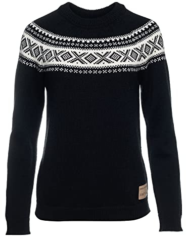 Dale of Norway Vågsøy Sweater Damen Pullover aus Merinowolle | Slim Fit, leichte Naturfaser, weicher Kragenkomfort, Yoke-Design, ideal als warmer Midlayer