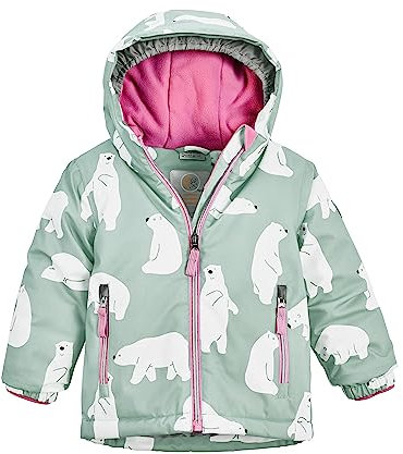 first instinct by killtec unisex Skijacke wasserdicht/Funktionsjacke mit Kapuze und Schneefang FISW 30 MNS SKI JCKT, stahlmint, 86, 39907-000