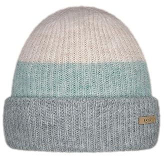 Barts Damen Beanie Suzam Wintermütze mit Streifen 6101 Heather Grey 02