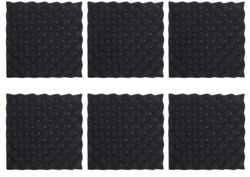Gatuida Acoustic Panels 6pcs Egg Crate Foam Sheets for Sound Deadening Padding