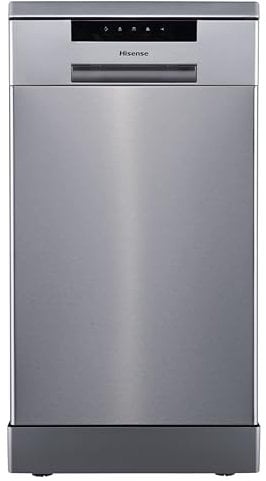 Hisense HS523E15XUK Slimline 10 Places Free Standing Dishwasher Stainless Steel with 30 Minutes Quick Wash [Energy Class E]
