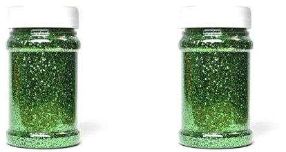Glitter PVC Green,250G (Pack of 2)