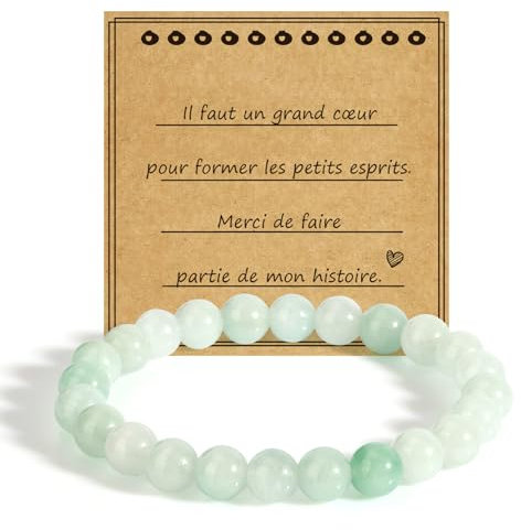 FAJUXIS Cadeau Maîtresse D'école - Bracelet Original pour Atsem, Fin D'année, Retraite et Nounou