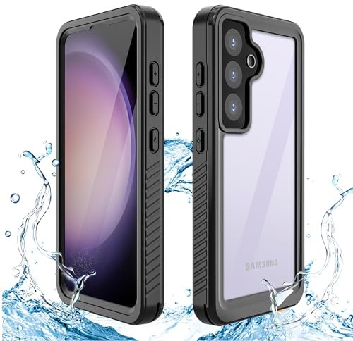 welangle IP68 wasserdichte Schutzhülle für Samsung Galaxy S24 Gehäuse, 360°-Vollgehäuse-Design, staubdicht, sturzsicher, wasserdicht, wasserfeste Hülle für Samsung Galaxy S24