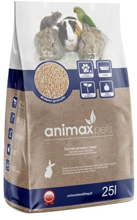 SEPIR Kleintierstreu 25 L - Einstreu Pellets für Kaninchen, Hamster und Meerschweinchen - Weichholzspäne, Staubfrei & Geruchsbindend - 100% Natürliche