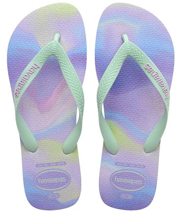 Havaianas - Top Fashion, Comfortable, Durable, and Lightweight Flip-Flops, Summery Gradient Design, Women, Purple Fantasy, 5.5/6 UK