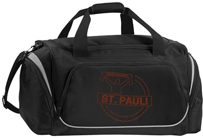 multifanshop Sporttasche - St. Pauli - Meine Fankurve - Druck braun - Tasche Größe one size schwarz