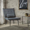 ML-Design Sessel Anthrazit, Moderner Relaxsessel mit Lendenkissen für Wohnzimmer, Loungesessel mit Metallbeinen, Retro Vintage Lesesessel Stuhl, Polstersessel ergonomisch, Fernsehsessel Einzelsofa