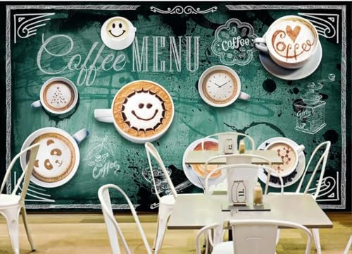 Fototapete 3d Effekt Kreative Kreidetafel Coffee Shop Hintergrund Wand 150cmx105cm Wandtapete Wohnzimmer Schlafzimmer Motivtapeten
