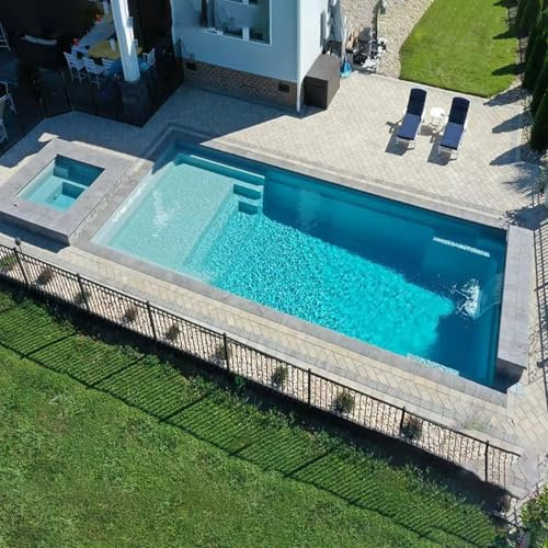 Custom House Garden Family - Mosaico grande prefabricado de fibra de vidrio enterrado grande para piscina de spa y piscina de fibra de vidrio al aire libre