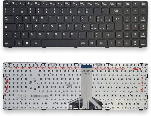 HiQ+ Tastiera per Notebook Lenovo IdeaPad 100-15 Series, 100-15IBD, 100-15IBG, 100-15ISK-ITH, B50-50, B50-80S, IBD-80QQ (Lingua Italiana)